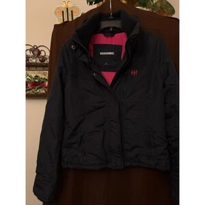 ABERCROMBIE & FITCH Womens ALL-SEASON WEATHER WARRIOR Jacket Black Size M